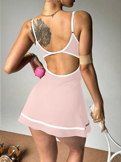 Women's Color-Block Tennis Mini Dress