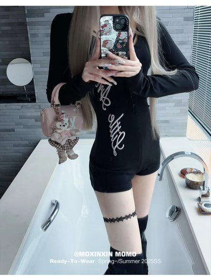 Women's Sporty Slim Fit Jumpsuit Shorts