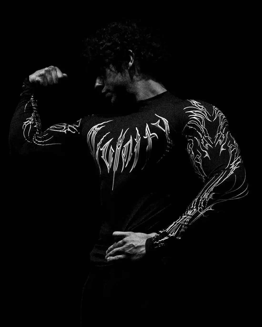 Breathedivinity highly elastic compression exercise fitness running compression long-sleeved tight-fitting clothing