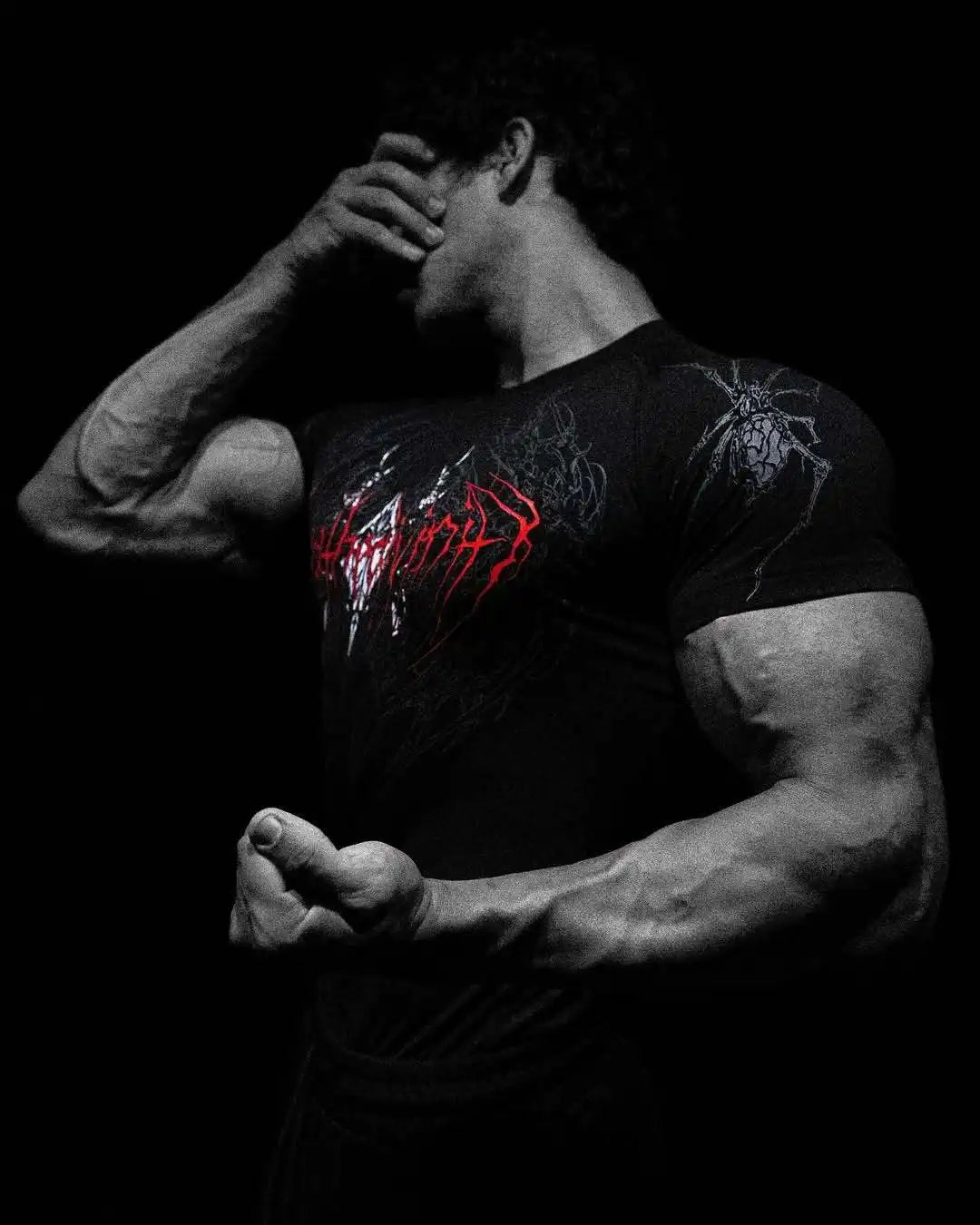 Breathedivinity Quick-drying Compression Shirt with High Elasticity and Breathability for Training Short-Sleeved Sports T-Shirt