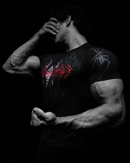 Breathedivinity Quick-drying Compression Shirt with High Elasticity and Breathability for Training Short-Sleeved Sports T-Shirt