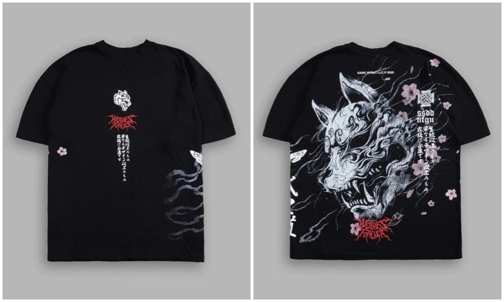 Men's Oversized Martial Arts Graphic Workout T-Shirt