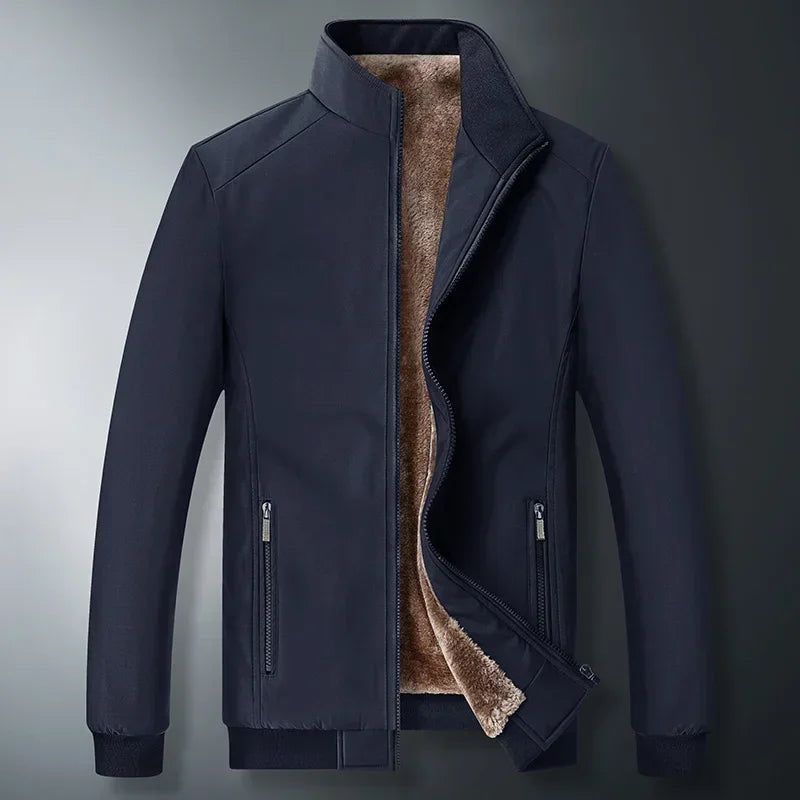 Men Windbreaker Streetwear Winter Fleece Jackets Plus Size 6XL 7XL 8XL Thicken Warm Varsity Jacket Coat For Men Parkas Overcoats