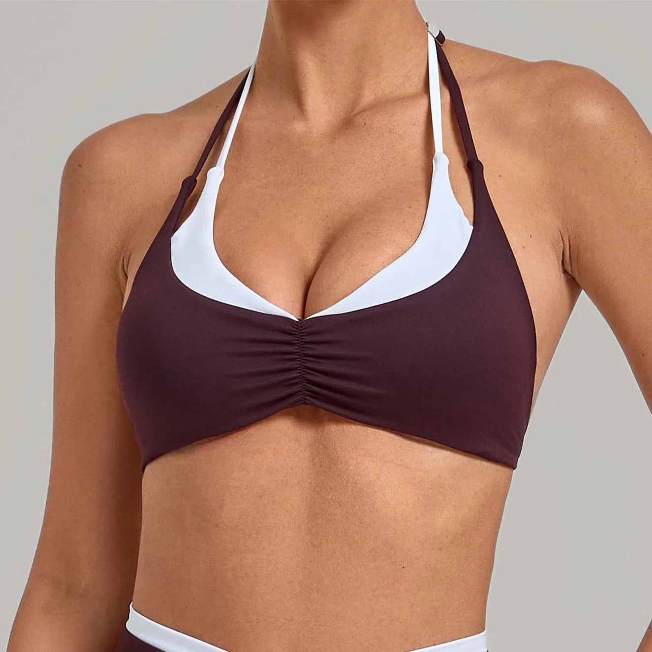 Adjustable Halter Women Sports Yoga Bra Anti-Sweat Fitness Top Women Cycling Shockproof Crop Top Sport Bra Gym Workout Top XP06