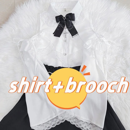 Women's Jirai Kei Lolita Long-Sleeve Blouse