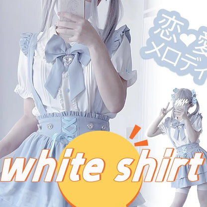 Women's Jirai Kei Lolita Long-Sleeve Blouse