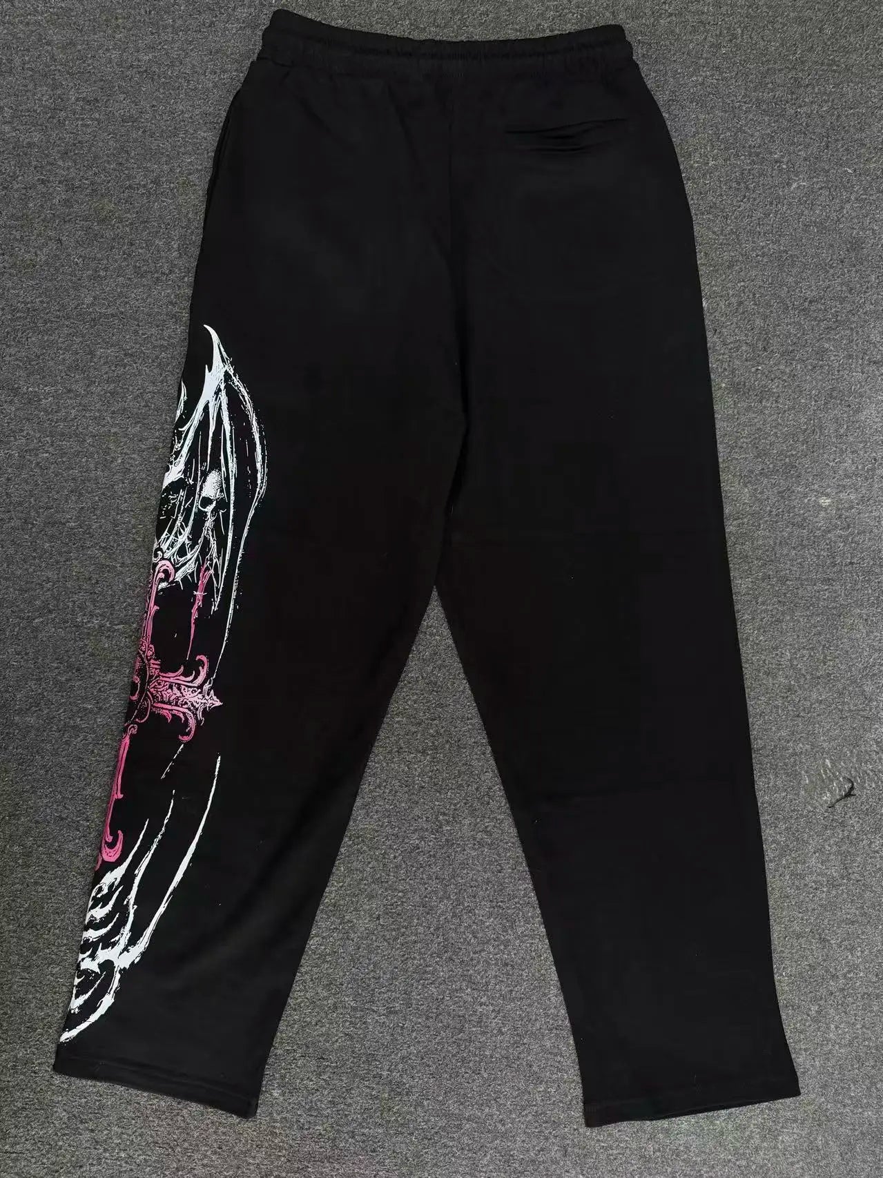 Breathedivinity American-style street workout casual loose-fit printed cotton long pants