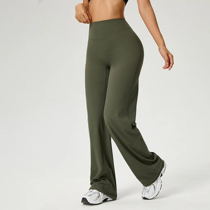 Women's Workout Wide-Leg High-Waist Leggings