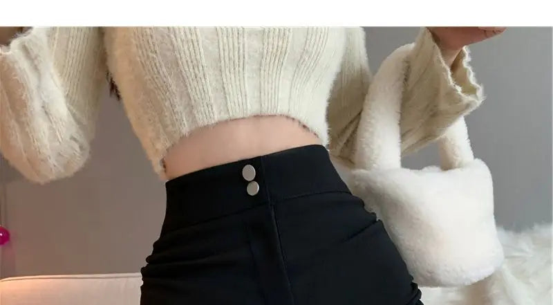 XS-5XL Shorts Women Black Wide-leg High Waist Shirring Lace-up All-match Streetwear Korean Fashion Summer Female Casual Y2k Chic
