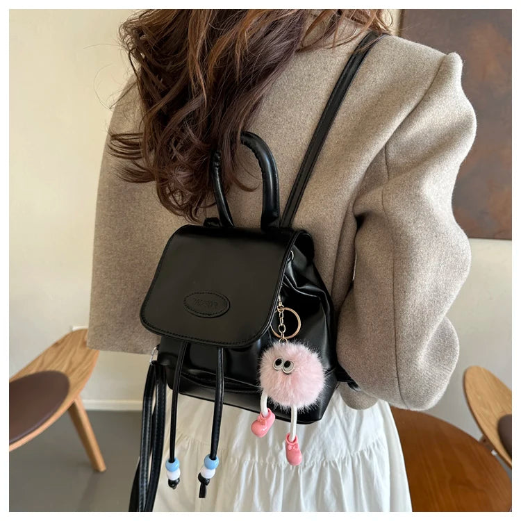 Faionable Retro Commuter Bapa 2023 New Sle Casual Versatile Korean Version Single oulder Bag Soft PU Magnetic Bul...