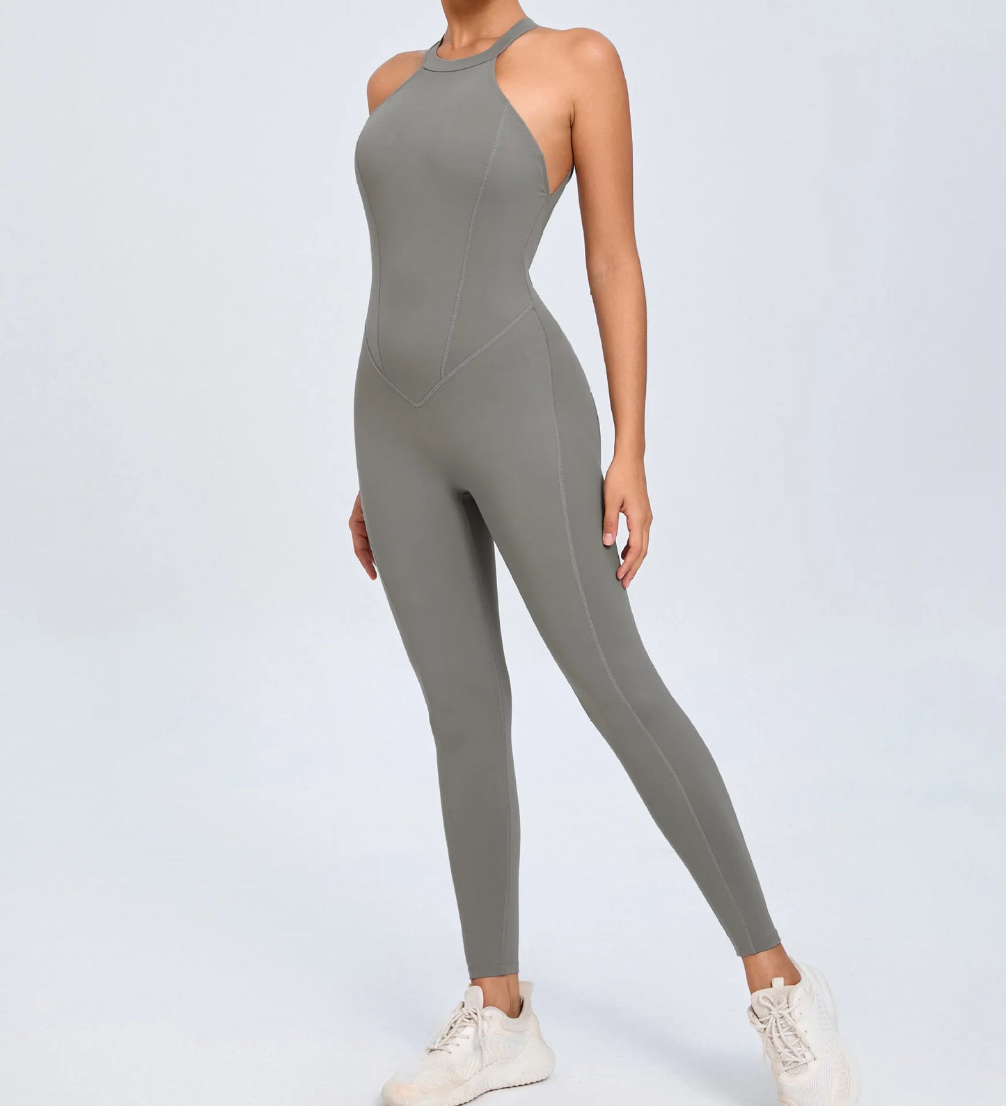Women's Workout Coffee Jumpsuit