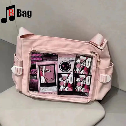 Japanese One shoulder large capacity female Ita Bags Y2K Spice Girl Uniform bag Comic Exhibition Goth Lolita Women Computer bag