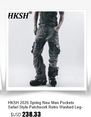HKSH RO 2025 Summer New Man Dark Tide Chic Tank Top Ultra-thin Transparent Sleeveless Sweatshirt Wool Fashion Vest Trendy HK4911