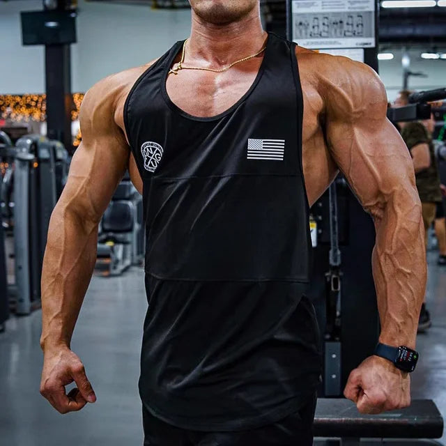 Men's Wolf Graphic Breathable Bodybuilding Tank Top - APEX RITUAL men's tank tops