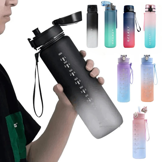 Apex Ritual – モチベーションを高めるスポーツウォーターボトル 500ml–1000ml – 漏れ防止 BPAフリー ジム用ドリンクボトル