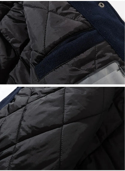 Man Baseball Jacket Winter Letter Embroidery Varsity Jacket Women American Vintage Coat Warm Fashion Hip Hop Original Original