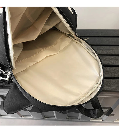 Whale Design Dual Shoulder Backpack Unisex Street Style Cycling Bag Fashionable Student Backpack for Men And Women