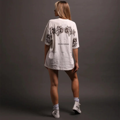 Apex Ritual – 純綿半袖プリントカップルTシャツ – 男女兼用フィットネススポーツウェア