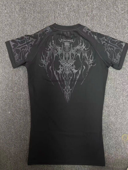 Breathedivinity Quick-drying Compression Shirt with High Elasticity and Breathability for Training and Tight Sleeve Short-Sleeve