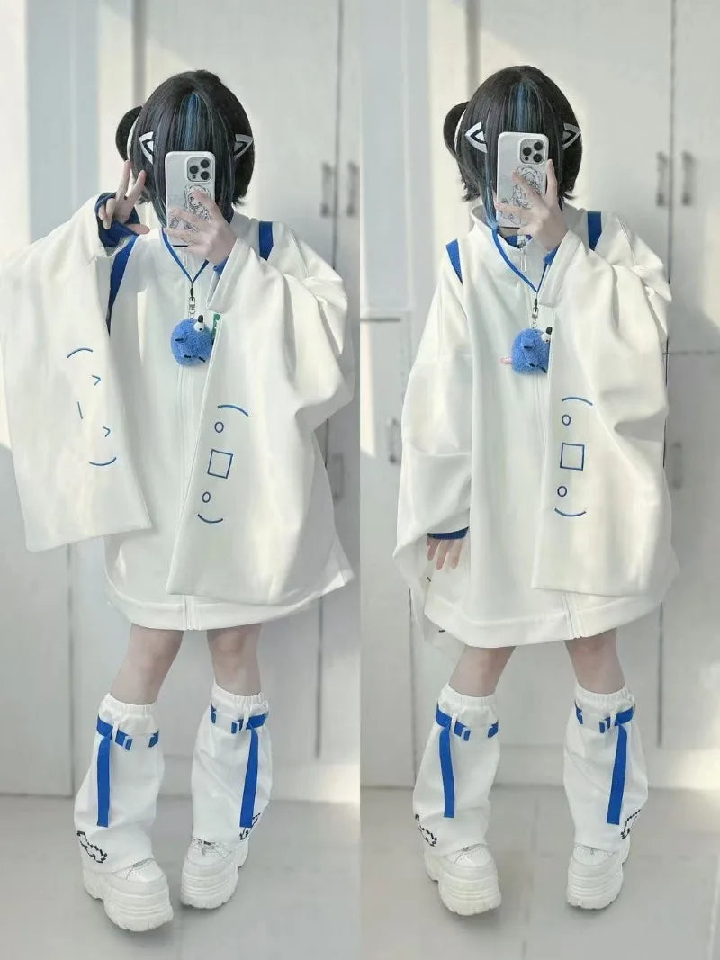Women's Graphic Zipper Jacket & Leg Covers
