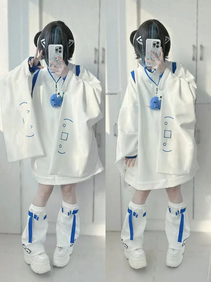 Women's Graphic Zipper Jacket & Leg Covers