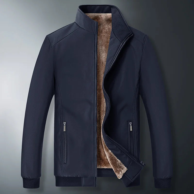 Men Windbreaker Streetwear Winter Fleece Jackets Plus Size 6XL 7XL 8XL Thicken Warm Varsity Jacket Coat For Men Parkas Overcoats