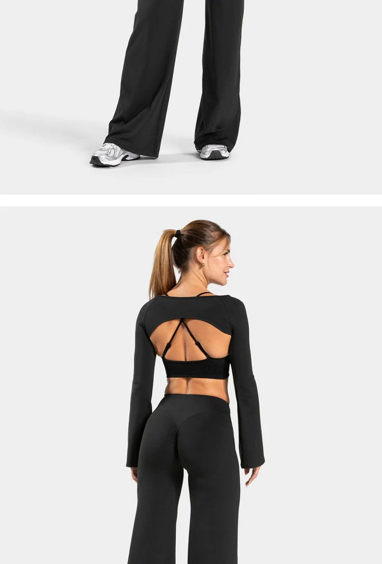 Women's Scrunch Wide-Leg Yoga Pants