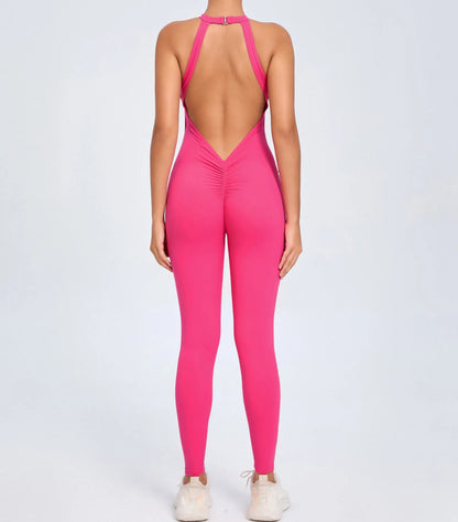 Women's Workout Coffee Jumpsuit
