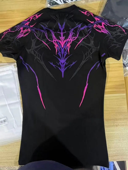Breathedivinity sports bra compressive high-elasticity training men's and women's short-sleeved quick-drying T-shirts