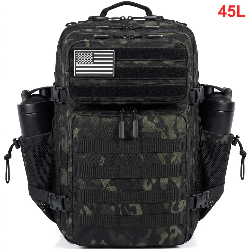 Apex Ritual 45L Tactical Backpack – Waterproof Sports, Travel & Hiking Rucksack