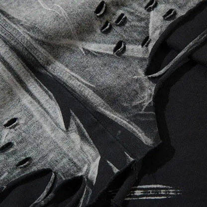 HKSH Summer New Trendy Dark Color Contrast O-Neck Short Sleeve T-shirts Men's Tide High Street Half Length Tees Tie-dyed HK0989