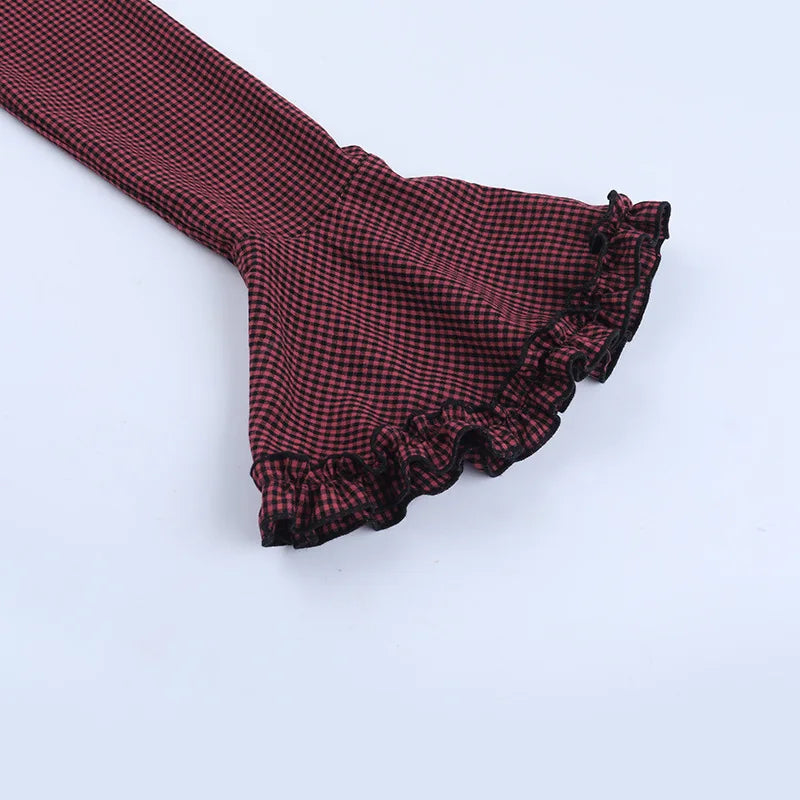 Women's Plaid Tie-Up Shirt Mini Dress
