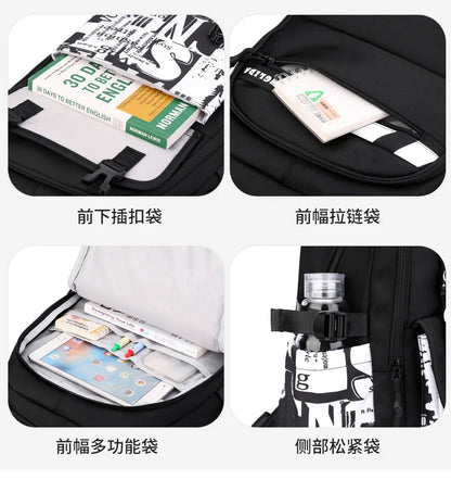 NEW Children School Bags Teenage Boys Kids Backpack Middle High School Students School Backpacks Outdoor Travel Book Bag Mochila