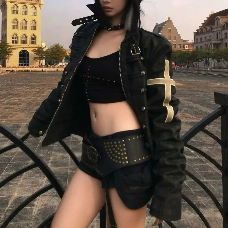 Women's Vintage Gothic Zip Jacket