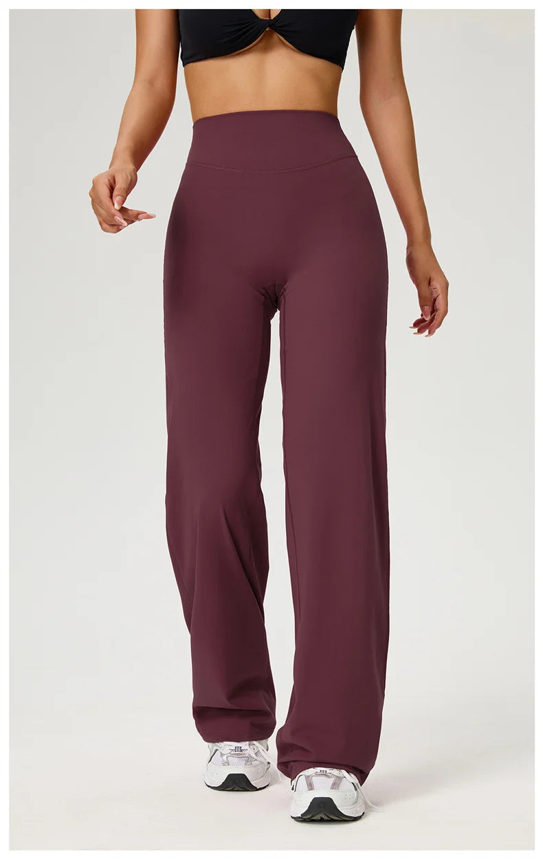 Women's Workout Wide-Leg High-Waist Leggings