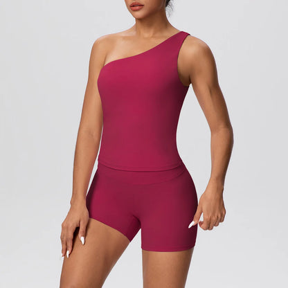 Apex Ritual Women's 2-Piece Sports Set – Push-Up Bra & Shorts