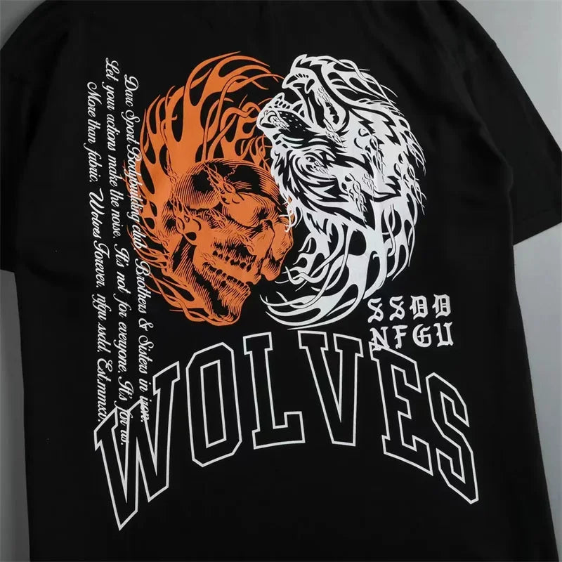Women's Wolf Graphic Cotton Training T-Shirt