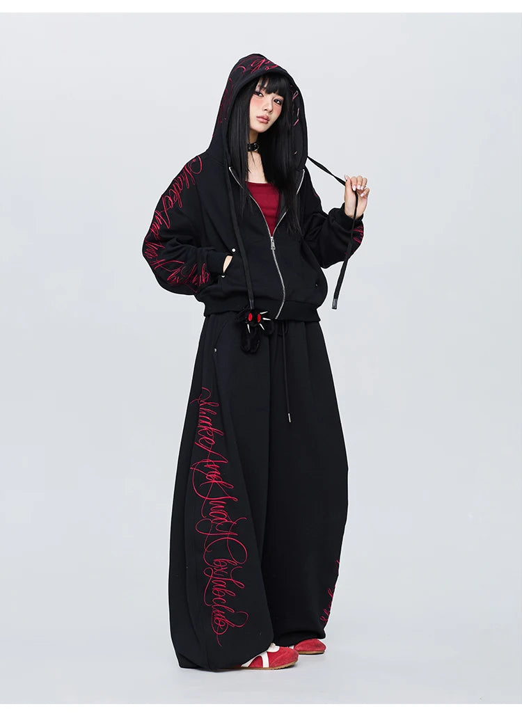 Apex Ritual – ゴシックソーン ボディセット – ヘビーデューティー フーディー＆スポーツパンツ レディース