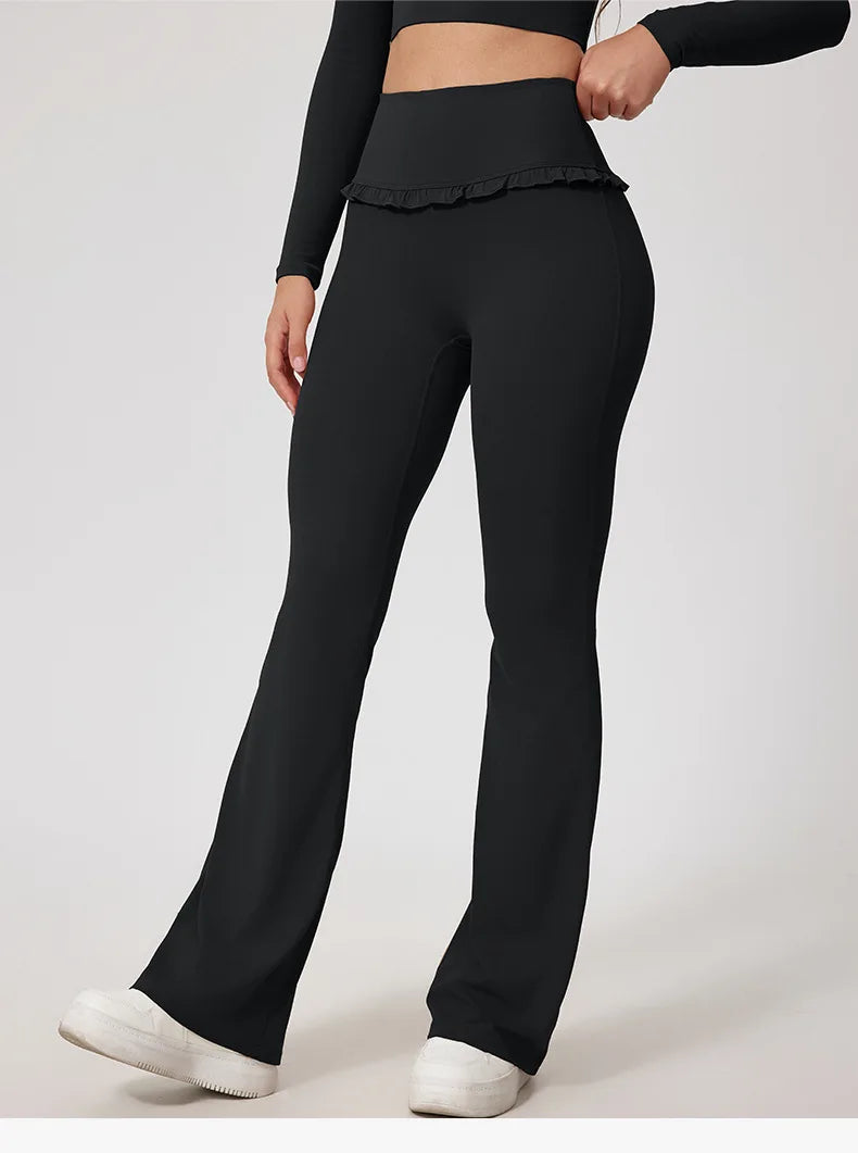 Women's Workout Wide-Leg Slim Fit Two-Piece Set