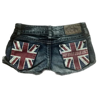 New Y2K American Brown Embroidered Ribbed Elastic Waist Short Skirt Women Harajuku Retro Plaid Gothic Sexy Low Waist Mini Skirt