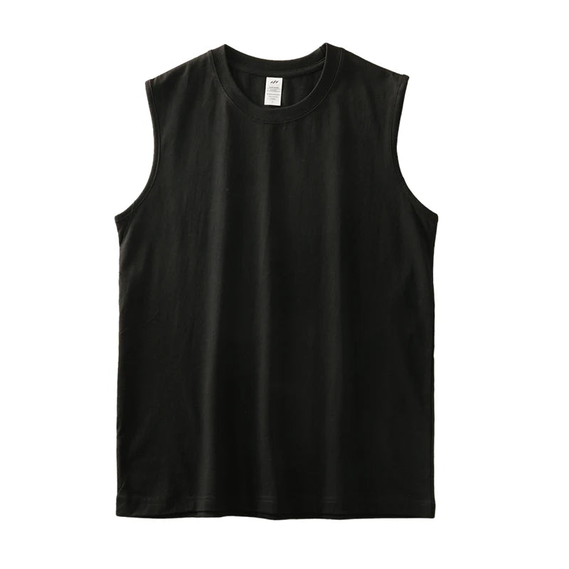 Dukeen 250G Heavyweight Men's Tank Tops 2024 New Summer Pure Cotton Sleeveless Shirt Man Sports Casual Basketball Vest