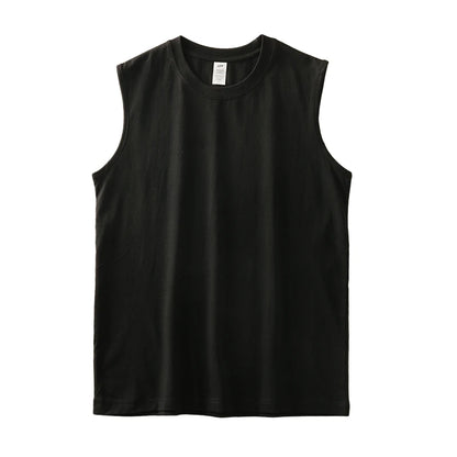 Dukeen 250G Heavyweight Men's Tank Tops 2024 New Summer Pure Cotton Sleeveless Shirt Man Sports Casual Basketball Vest
