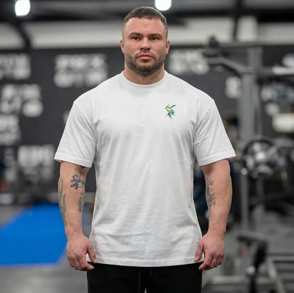 SILVERBACK Muscle Fitness T-shirt Summer Men's Athleisure Workout short sleeve Shirts cotton Fitness Tee Gym Sports Shirt Tops