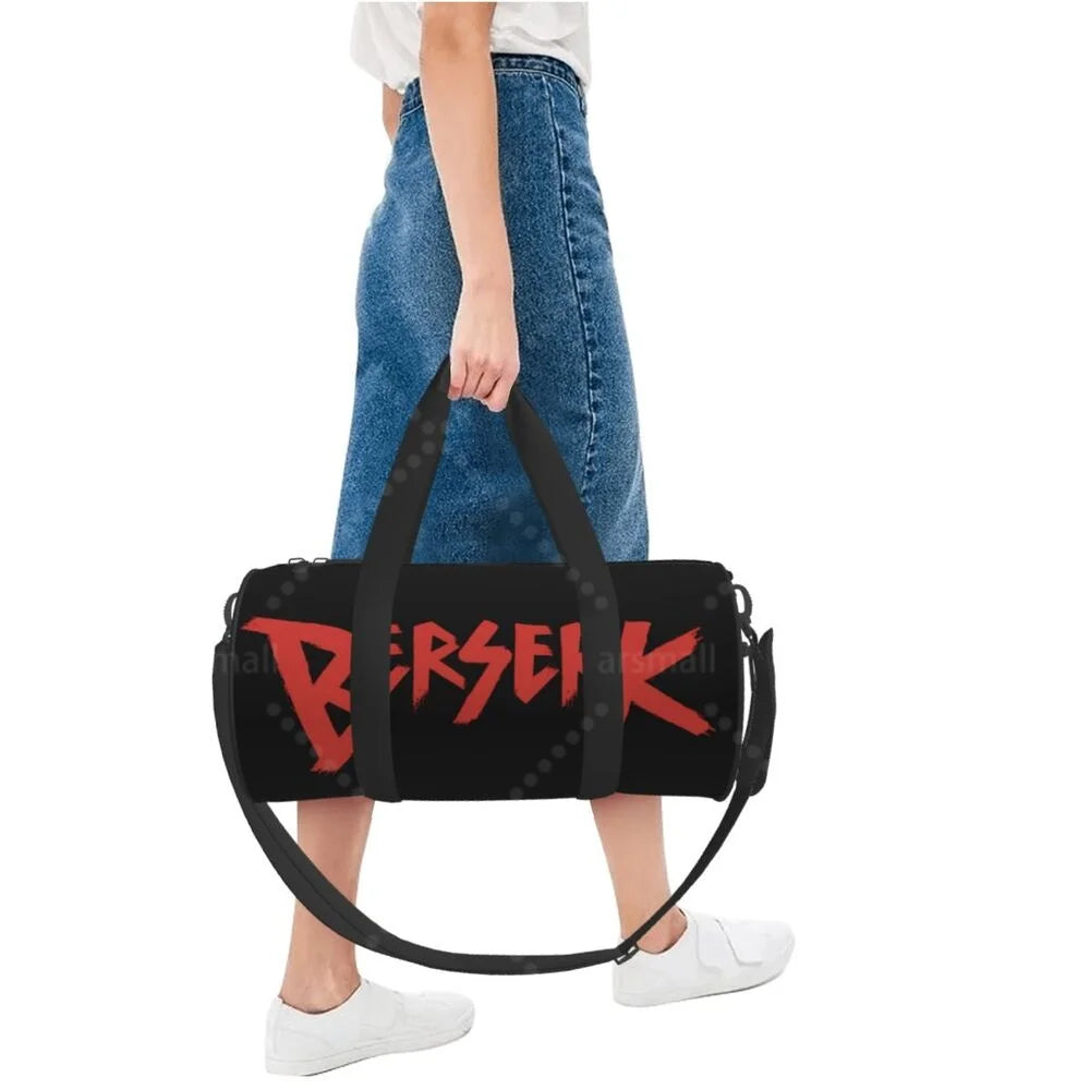 Apex Ritual – アニメプリント ラウンドダッフルバッグ – 丈夫なアウトドア ヨガ フィットネス＆トラベルダッフルバッグ