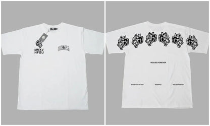 Apex Ritual – 純綿半袖プリントカップルTシャツ – 男女兼用フィットネススポーツウェア