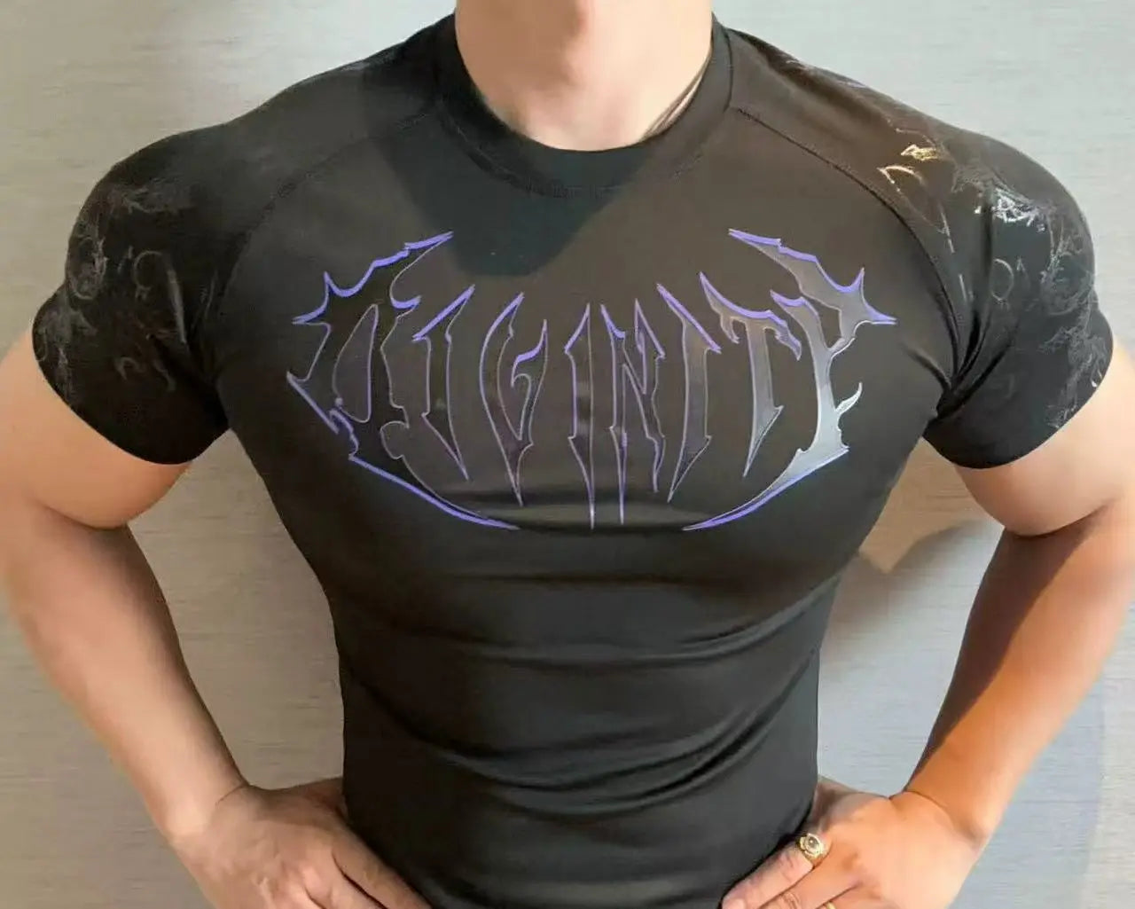 Muscle Compression Fitness Clothing NEW Men's High-intensity Training Slimming Short-sleeved Quick-drying Breathable Gym T-shirt