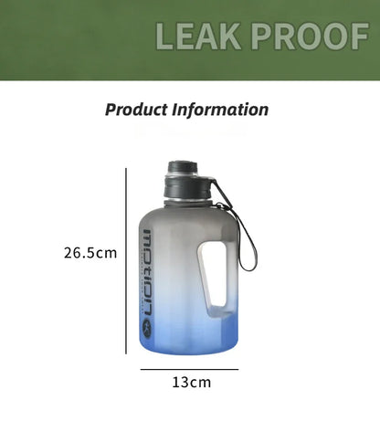 Apex Ritual – ストロー付きスポーツウォーターボトル2L – 目盛り付き大容量フィットネスボトル