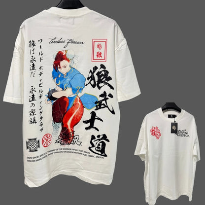 Apex Ritual – アニメプリント メンズクルーネックTシャツ – ゆったりカジュアル フィットネストレーニング コットンTee