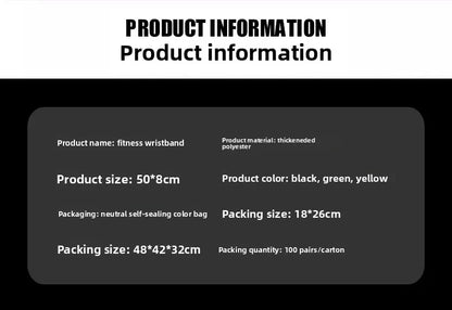 1Pair Premium Wrist Band Wrist Support Brace Strap Extra Strength Weightlifting Wrist Wrap Bandage for Fitness Gym Training Gift