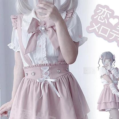 Women's Jirai Kei Lolita Long-Sleeve Blouse